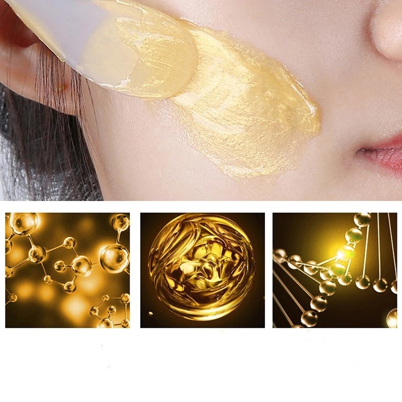 Gold foil snail mask