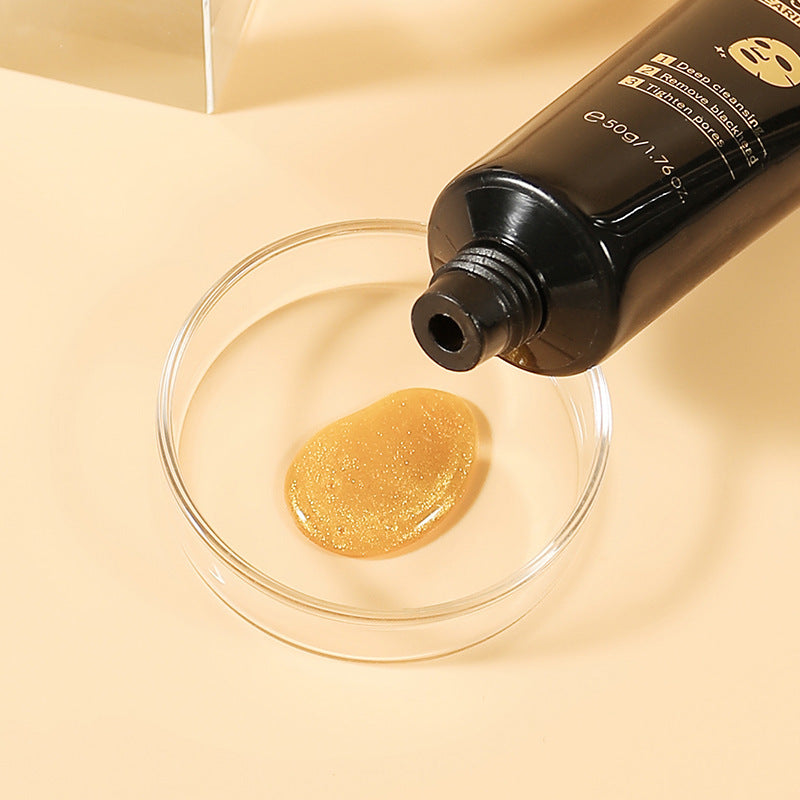 Gold foil snail mask